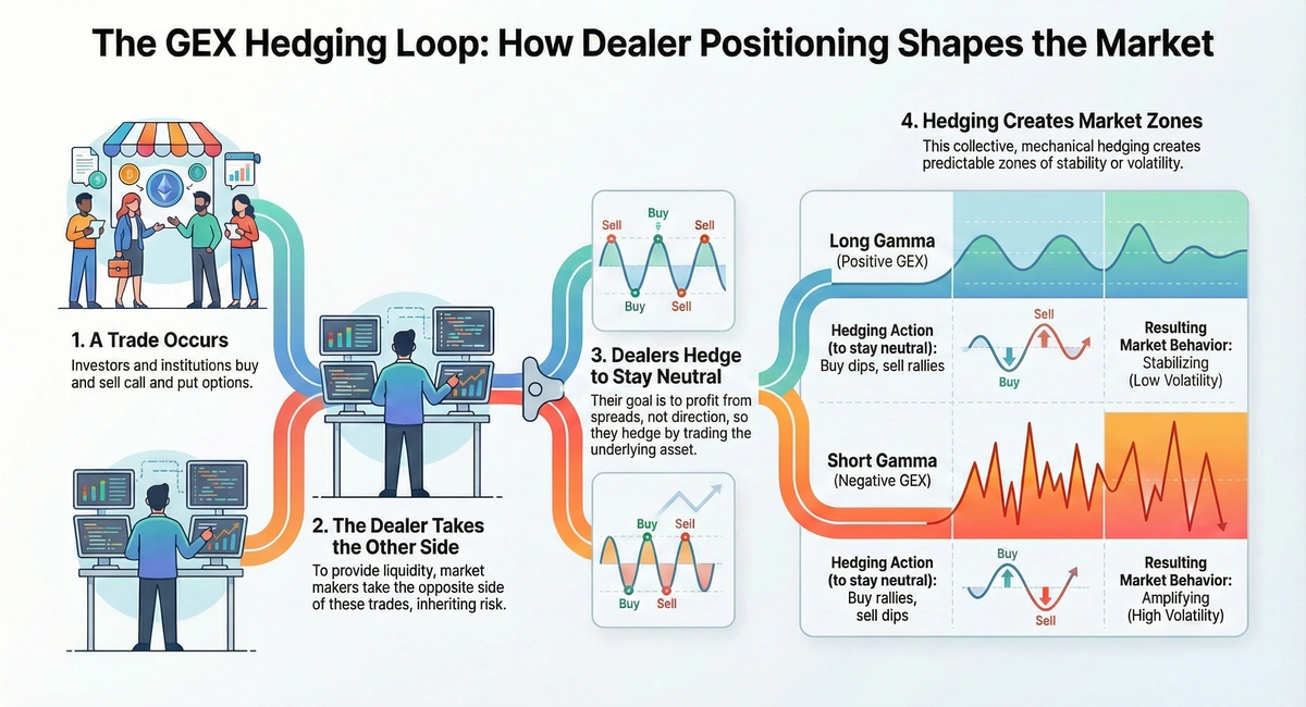 Dealer hedging loop